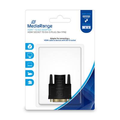 MediaRange MRCS170, DVI-D, HDMI, Schwarz