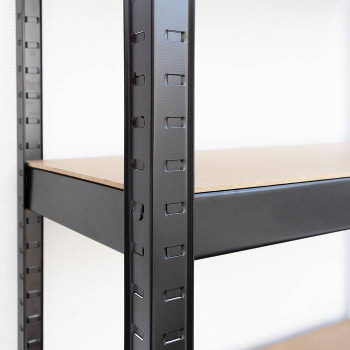 FLOORDIREKT Schwerlastregal - Bis 1325 kg Traglast - Individuell einsetzbar - Schwarz - 180 x 90 x 40 cm