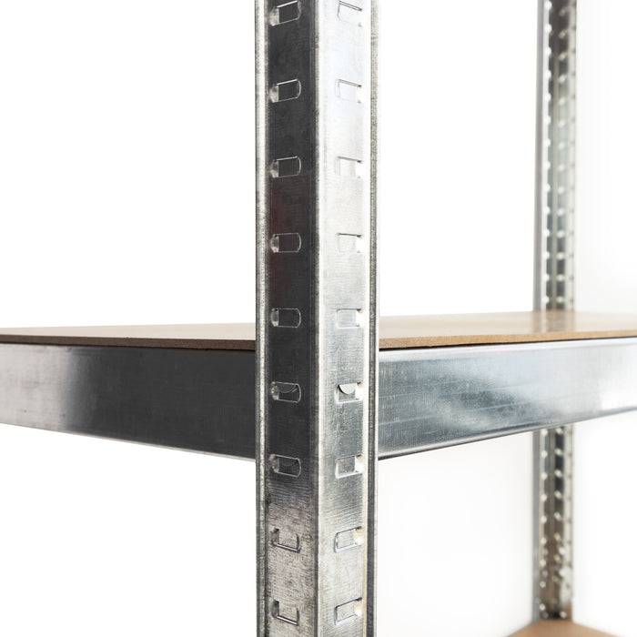 FLOORDIREKT Schwerlastregal - Bis 1325 kg Traglast - Individuell einsetzbar - Verzinkt - 180 x 90 x 40 cm