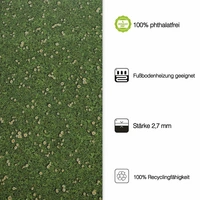 Karat 3D CV-Belag | Daisies | Zuschnitt | 100x400 cm Karat 3D CV-Belag | Daisies | Zuschnitt | 100x400 cm