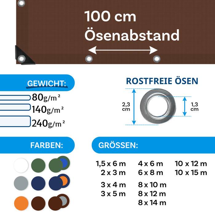 „100 cm Ösenabstand