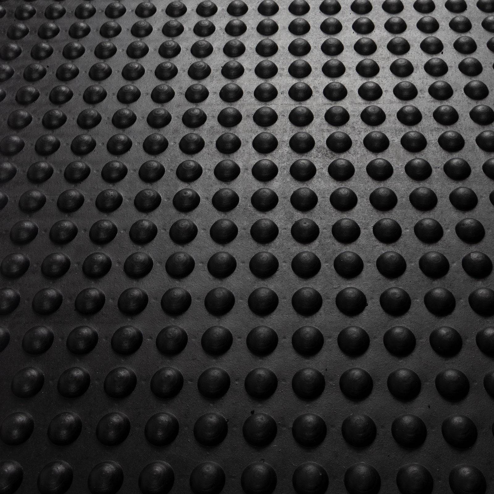 etm Arbeitsmatte Bubble | Naturgummi | Schwarz | 90x120 cm