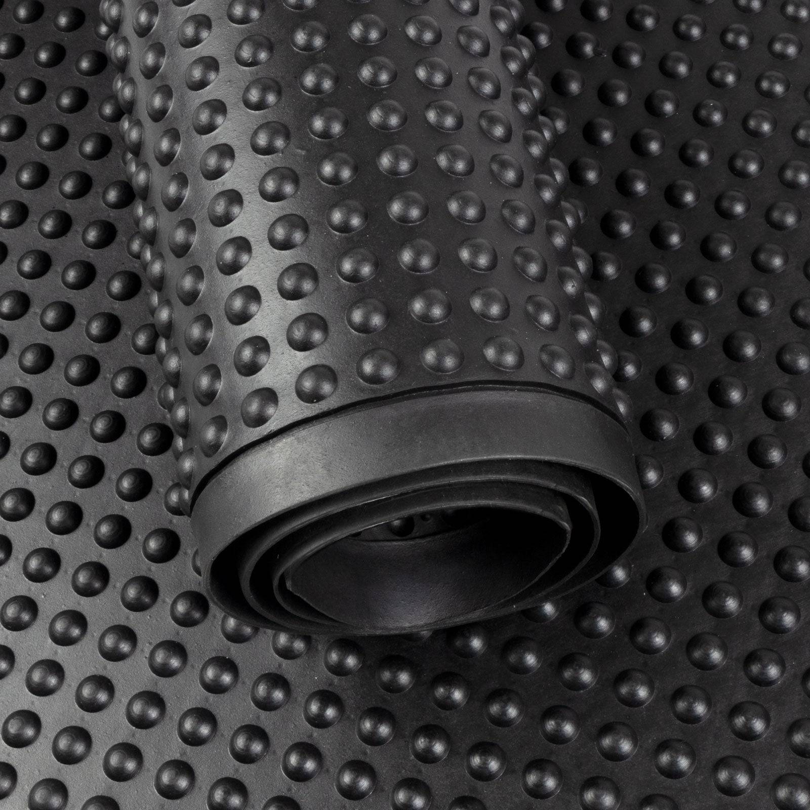 etm Arbeitsmatte Bubble | Naturgummi | Schwarz | 90x120 cm