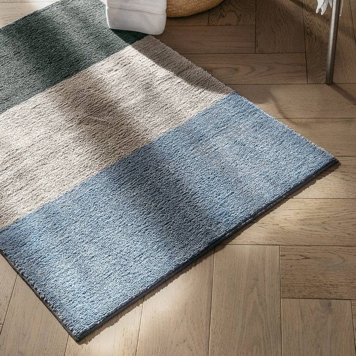 FLOORDIREKT Badteppich Horizont - Moderne Badematte in verschiedenen Farben - Rutschhemmend & Pflegeleicht - 60 x 90 cm