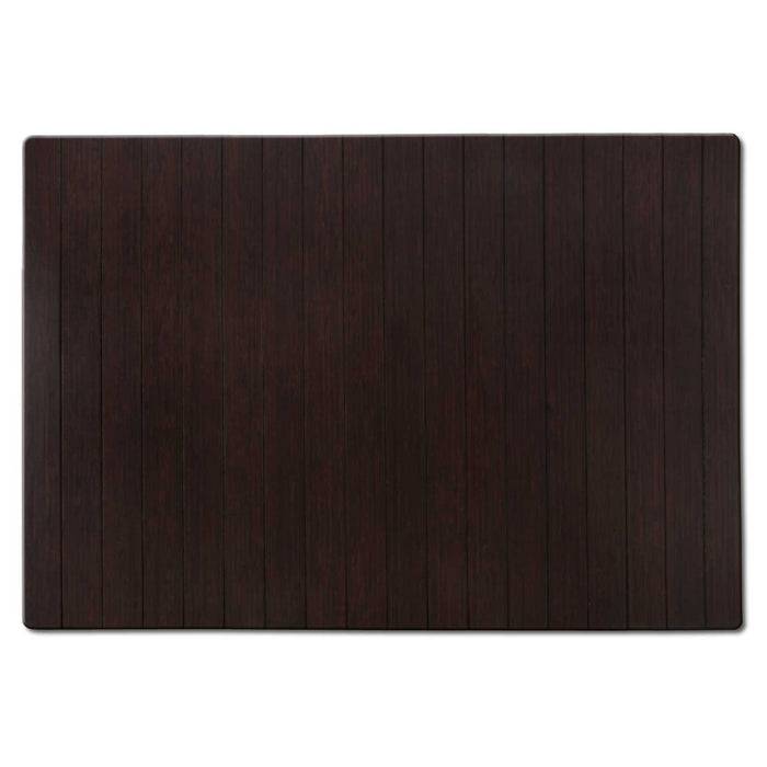 FLOORDIREKT Bambus-Badematte Emma - Robuste Holzbadematte aus Bambus - Langlebig & Rutschfest - 60 x 90 cm - Dunkelbraun