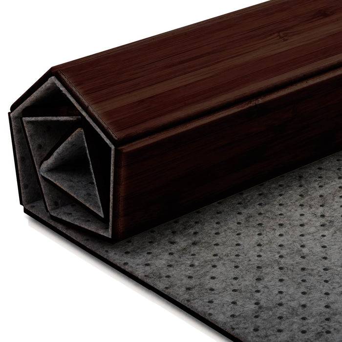 Karat Bodenschutzmatte Bambus | Dunkel | 90x120 cm