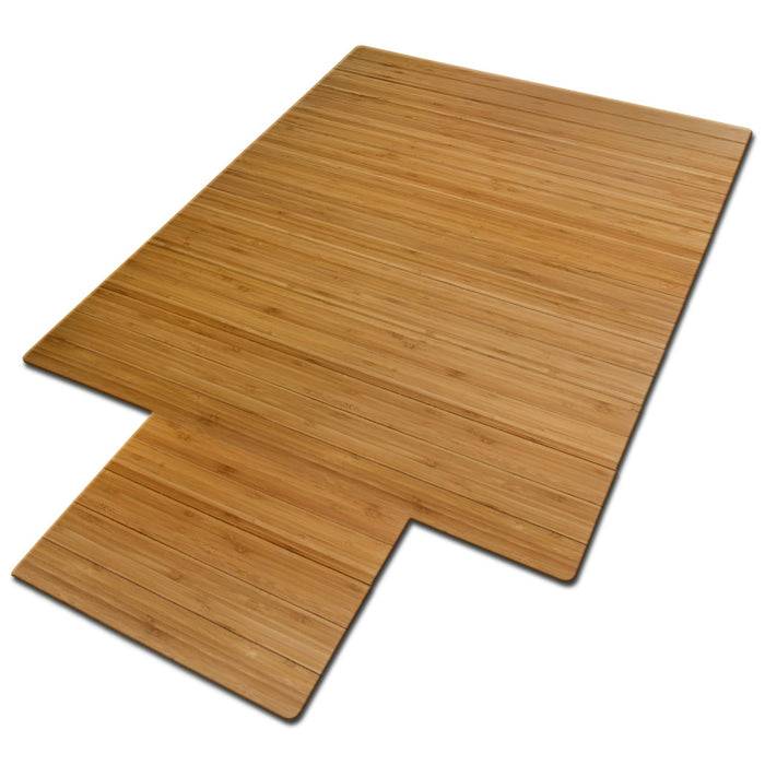 Karat Bodenschutzmatte Bambus | Hell | 90x120 cm | Mit Lippe