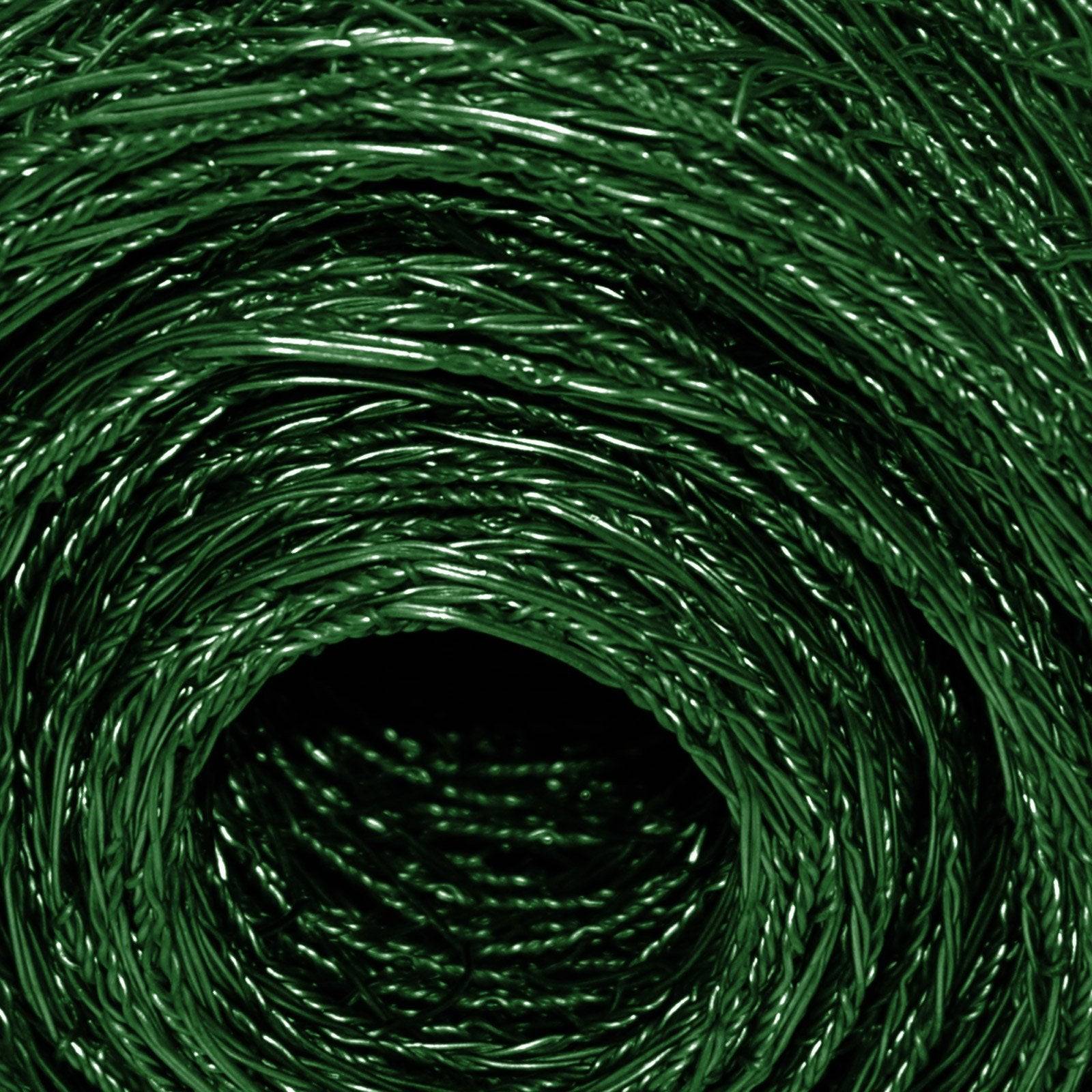 casa pura Drahtzaun | Grüne Ummantelung | Kaninchendraht | Maschenweite: 25 mm | Höhe: 75 cm | Länge: 10 m