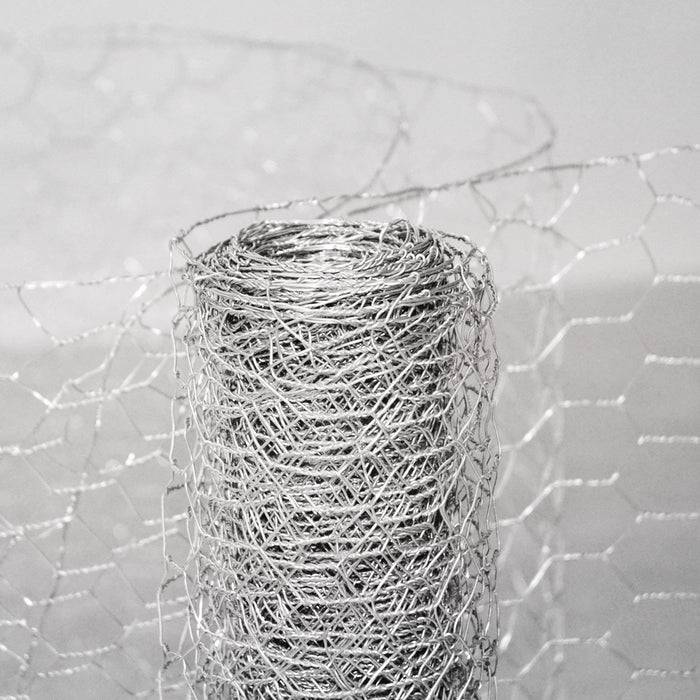 FLOORDIREKT Drahtzaun - Ideal zum Einzäunen von Garten & Kleintieren - Verzinkt - Robust & Witterungsbeständig - 10 m x 100 cm - Maschenweite: 25 mm