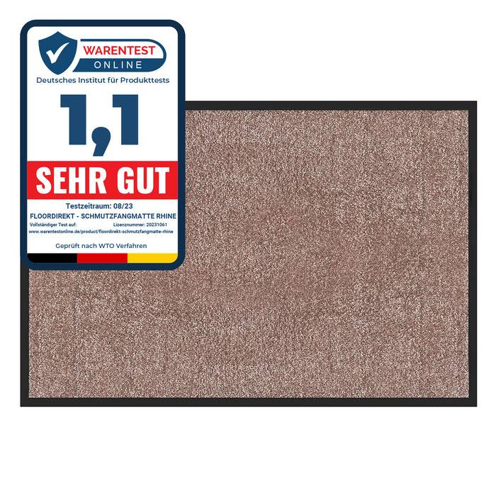 Floordirekt Schmutzfangmatte Rhine - Hellbeige 90 x 300 cm