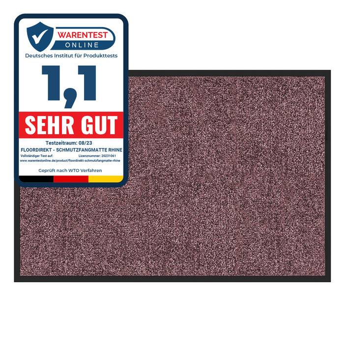 Floordirekt Schmutzfangmatte Rhine - Lila 200 x 200 cm
