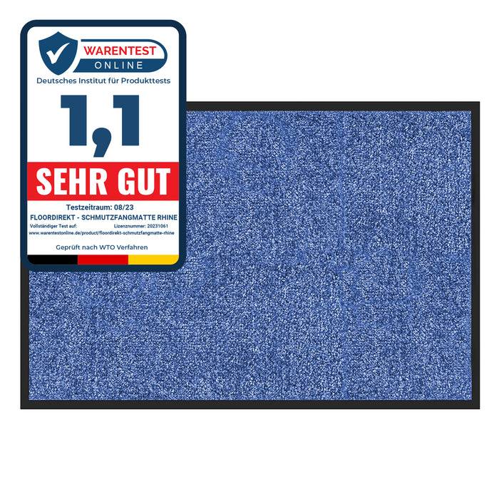 Floordirekt Schmutzfangmatte Rhine - Blau 120 x 180 cm