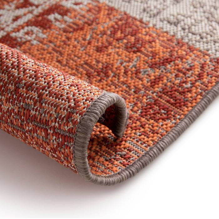 KARAT Outdoorteppich Cotton - Für den Innen- und Außenbereich geeignet - Rot - 80 x 150 cm