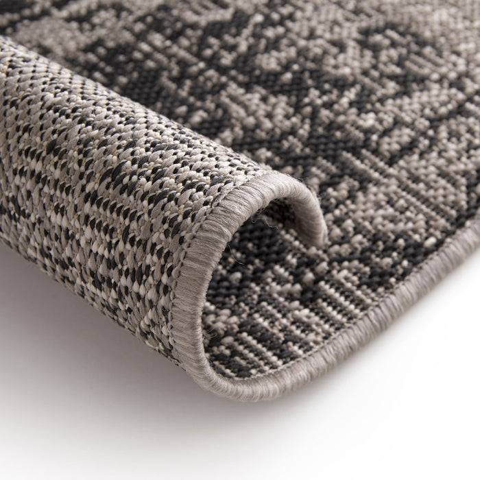 KARAT Outdoorteppich Cotton - Für den Innen- und Außenbereich geeignet - Grau - 120 x 170 cm