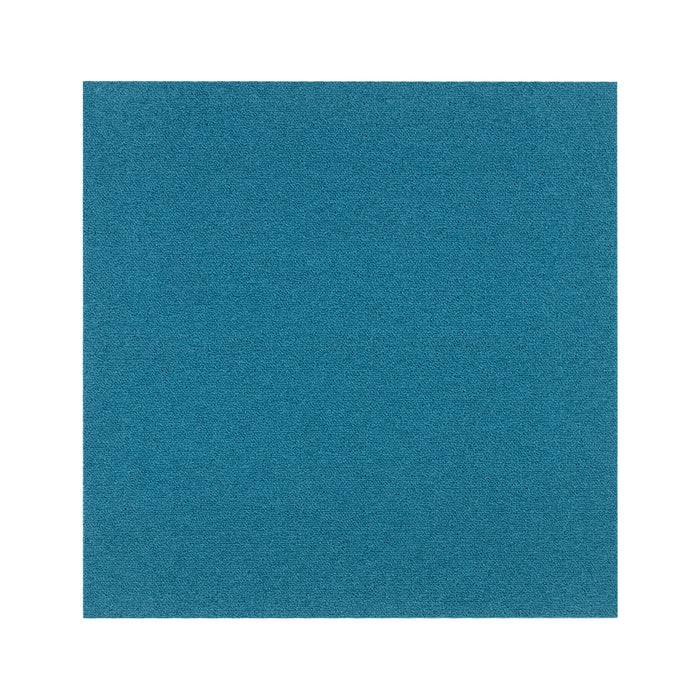 Ein quadratisches Bild einer durchgehend tealfarbenen Fläche, das als dekorativer Hintergrund verwendet wird.