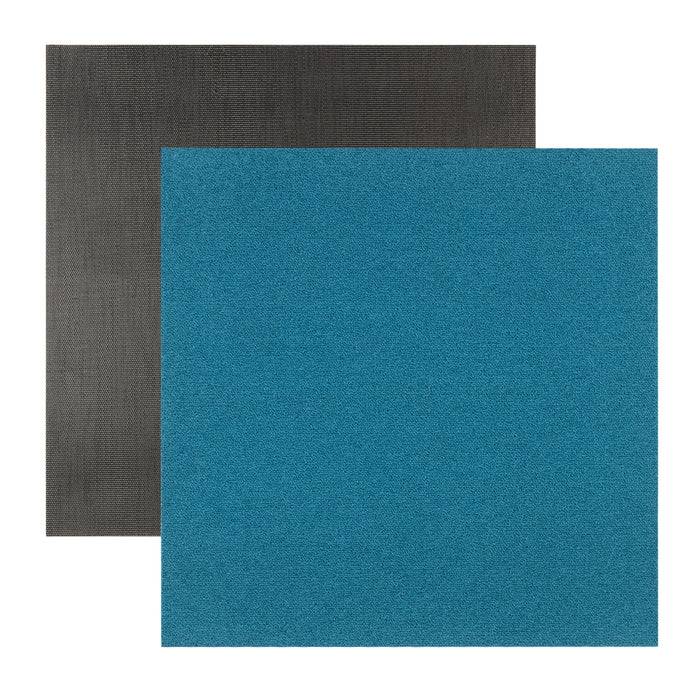 FLOORDIREKT Teppichfliesen Edinburgh - Schalldämmend & Antistatisch - Rutschhemmende Rückseite - 50 x 50 cm - Türkis