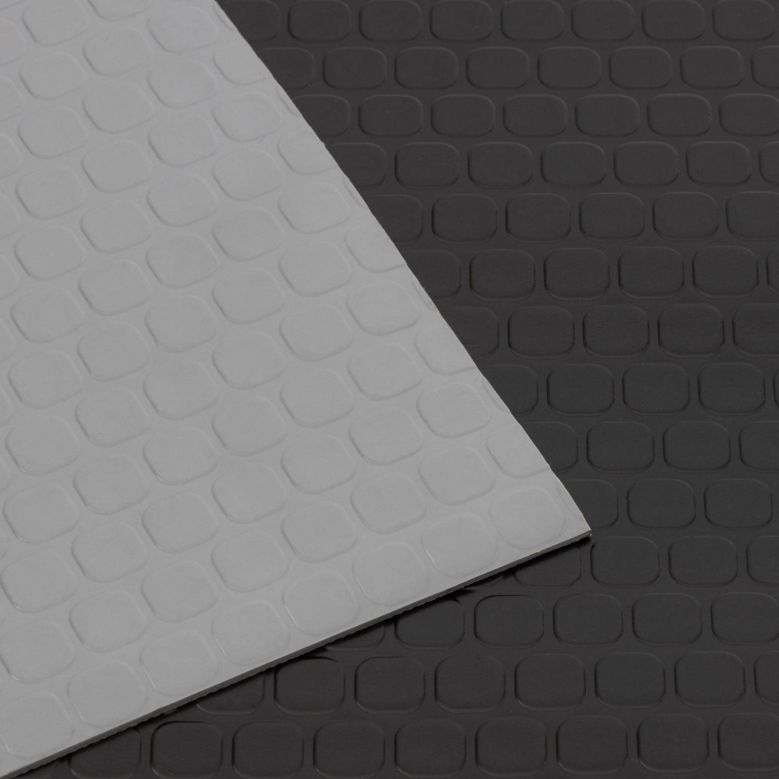 etm PVC-Bodenbelag | Square | Schwarz | 120x50 cm