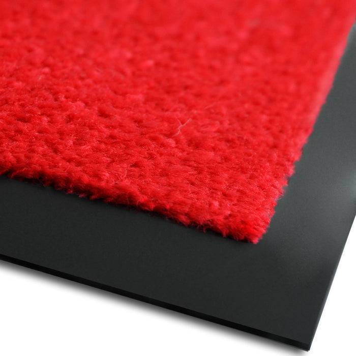FLOORDIREKT Schmutzfangmatte Monochrom – Antistatisch & Rutschfest – Rot – 120 x 180 cm