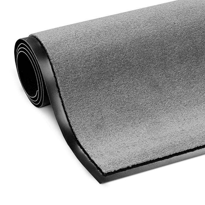 FLOORDIREKT Schmutzfangmatte Monochrom – Antistatisch & Rutschfest – Silbergrau – 60 x 90 cm