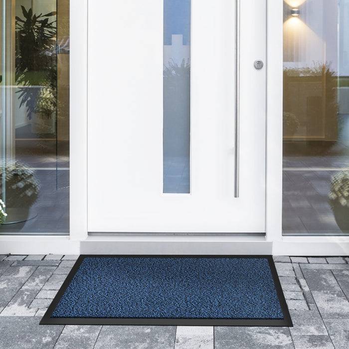 FLOORDIREKT Antistatik-Schmutzfangmatte Sky - Robust & Strapazierfähig - Für Innen- & Außenbereiche geeignet - 80 x 120 cm - Blau