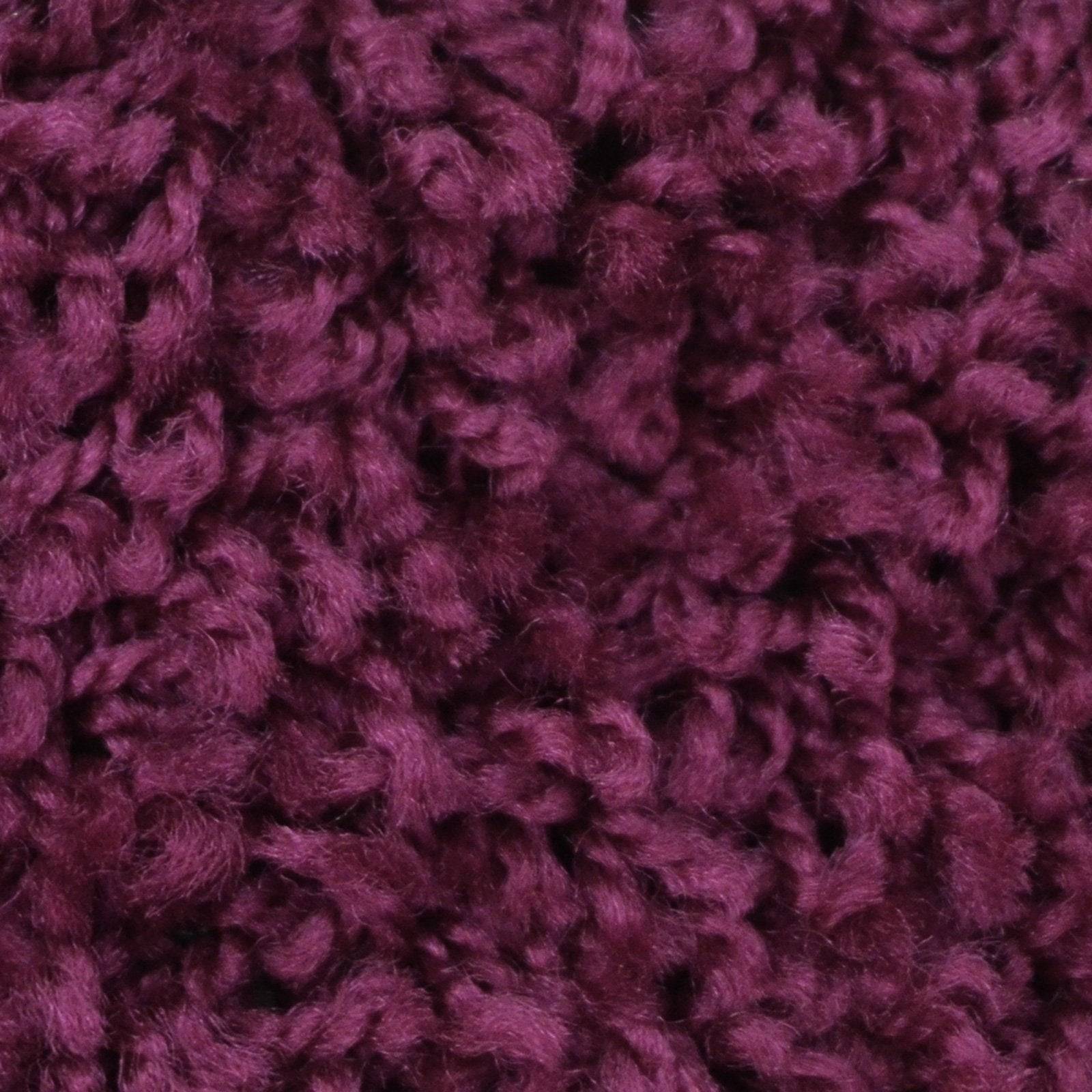 Karat Shaggy-Teppich auf Maß | Barcelona | Berry 114 | 100x100 cm