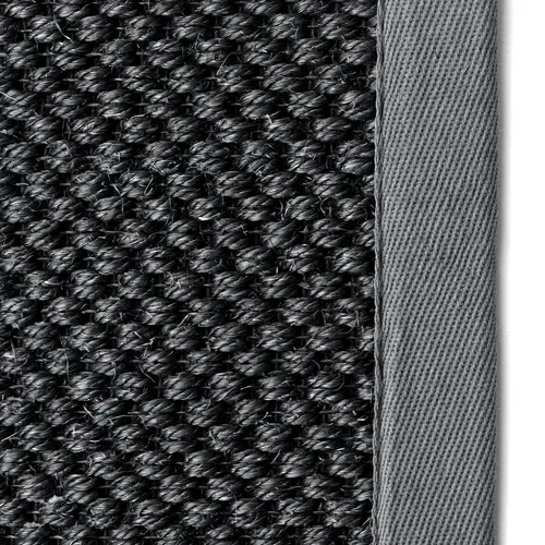 Karat Sisal Tiger-Eye | Mit Bordüre | Grau DC-261 | 160 x 230 cm Karat Sisal Tiger-Eye | Mit Bordüre | Grau DC-261 | 160 x 230 cm