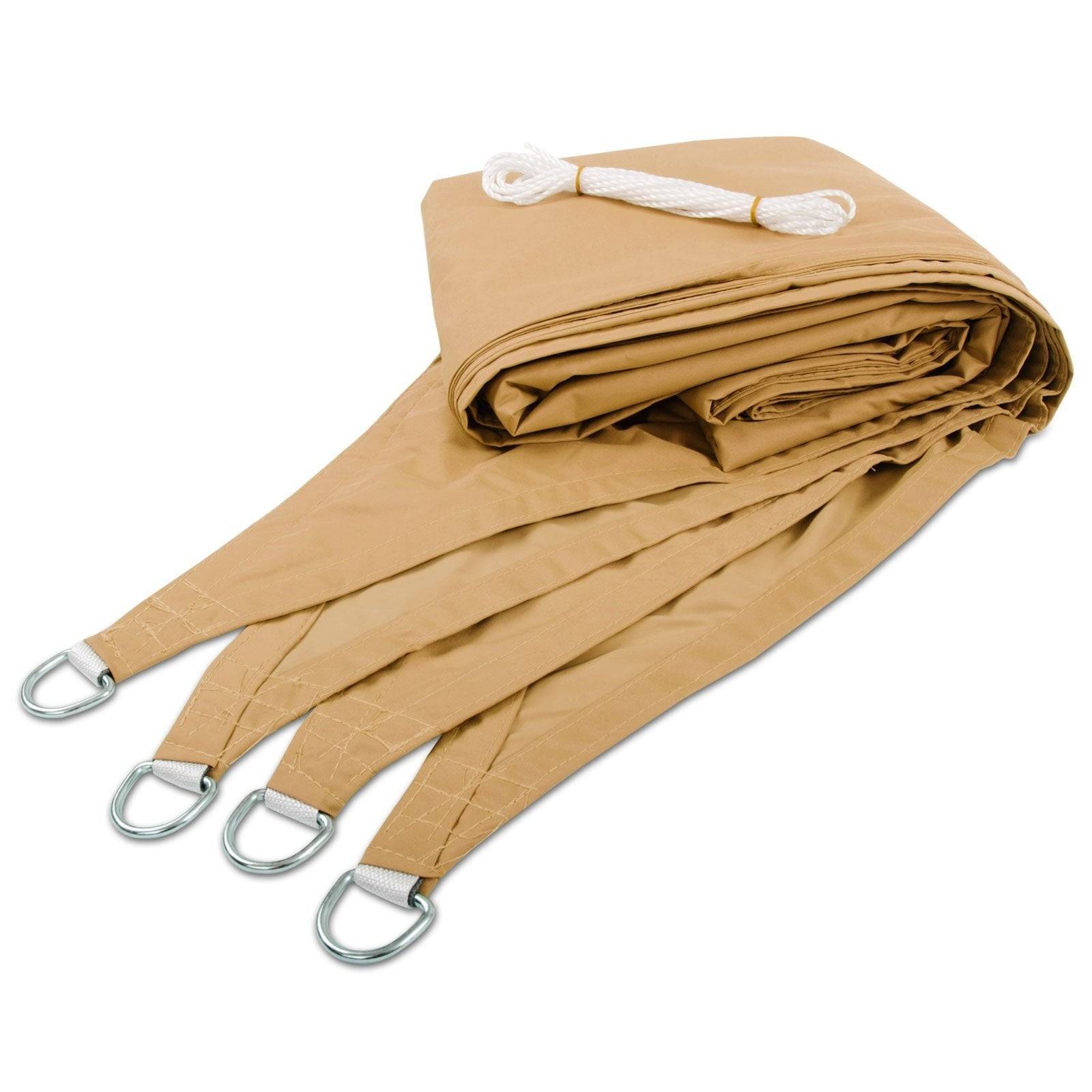 casa pura Wasserabweisendes Sonnensegel | Sand | 3x5 m