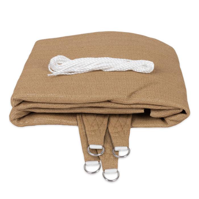 CASA PURA Atmungsaktives Sonnensegel - Für Balkon und Garten - Sand - 3x5 m