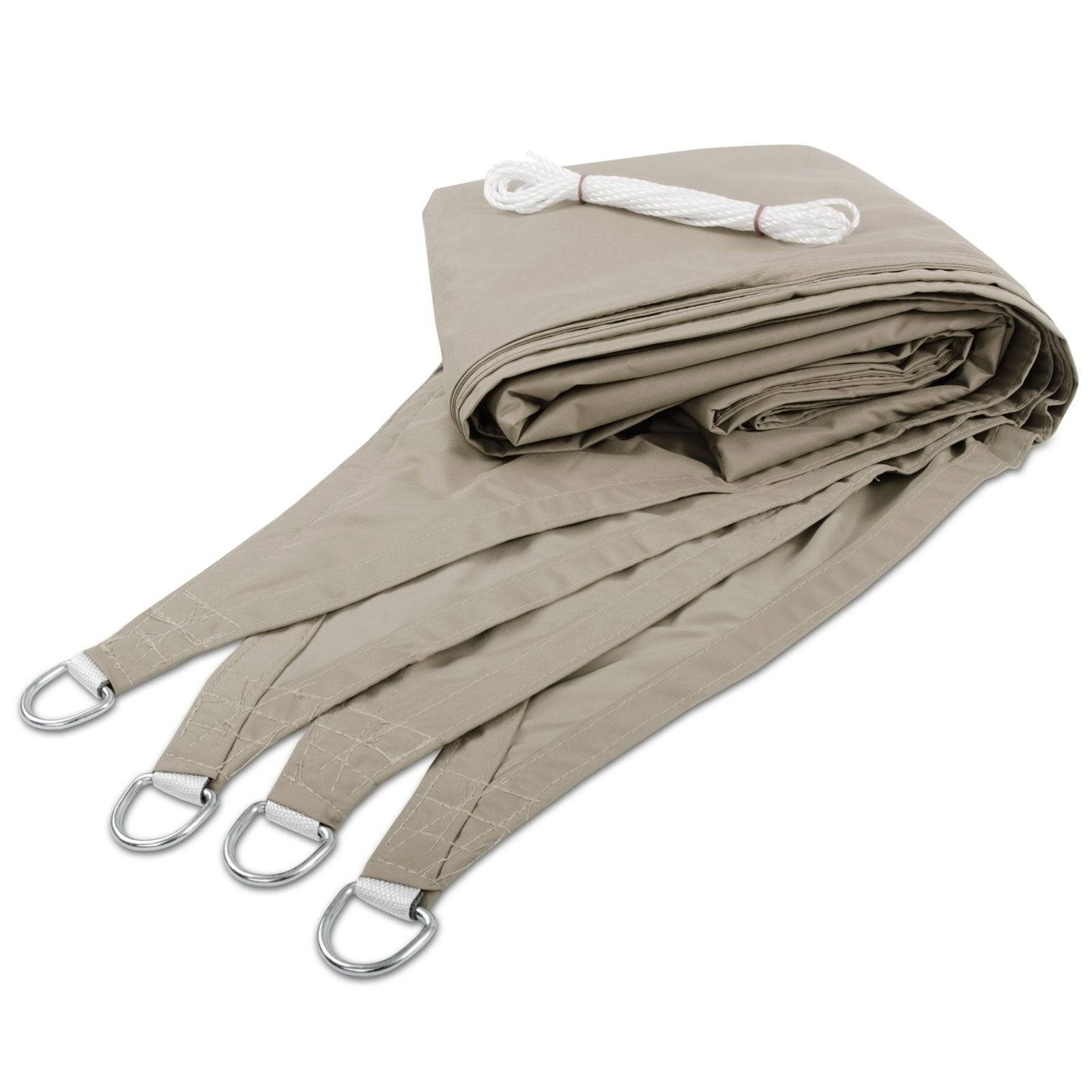 casa pura Atmungsaktives Sonnensegel | Grau | 5x7m