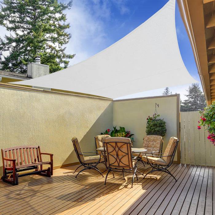 CASA PURA Wasserabweisendes Sonnensegel - Für Garten und Balkon - Weiß - 5x7 m