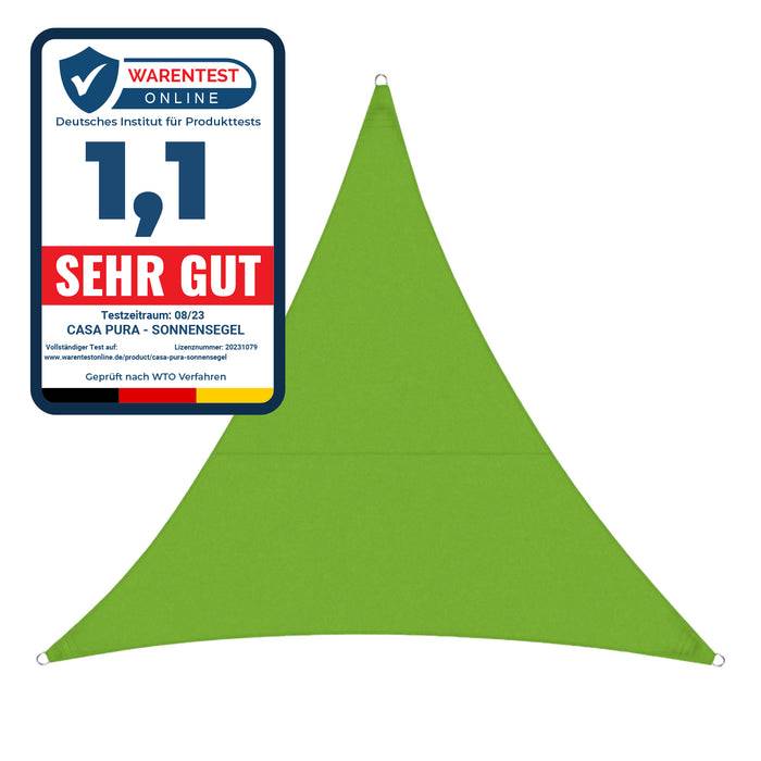 CASA PURA Wasserabweisendes Sonnensegel - Für Garten und Balkon - Hellgrün - 5x5x7 m
