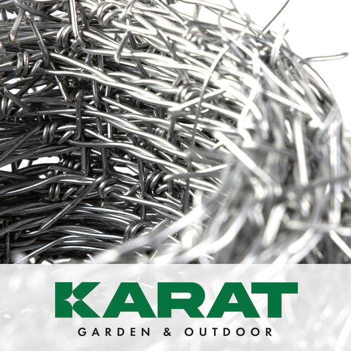 KARAT Stacheldraht - 50 m - Stärke: 1,7 mm - Grün