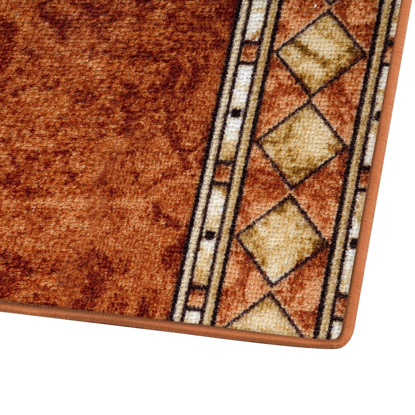 Karat Teppich-Läufer auf Maß gekettelt | Rügen terra | 67x500 cm