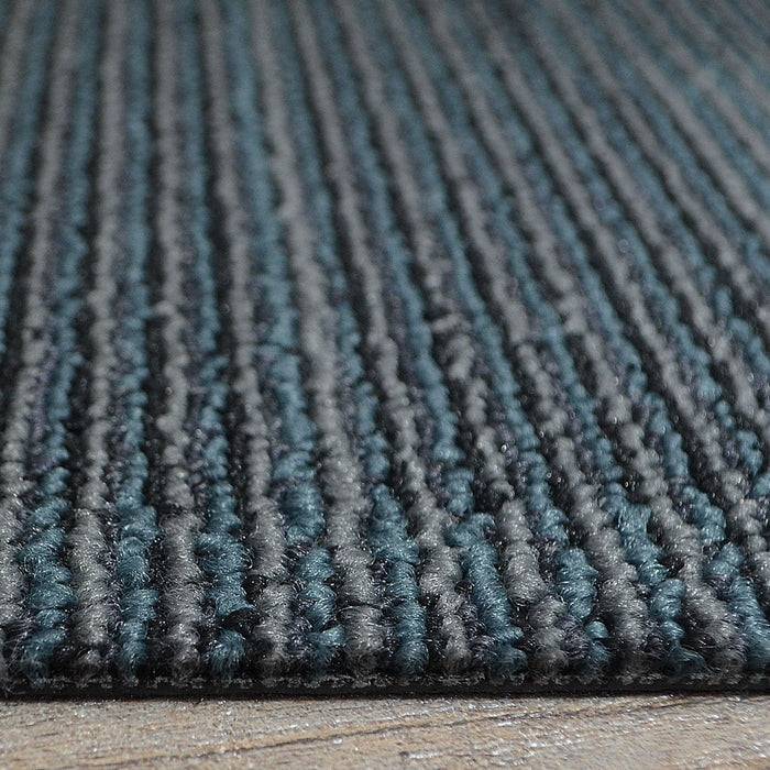 FLOORDIREKT Teppichfliesen Andorra - Aus pflegeleichtem Schlingenflor - Ideal für Büro, Wohn- oder Kinderzimmer - 50 x 50 cm - Grau