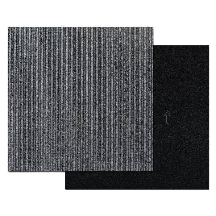 Nahaufnahme einer blauen strukturierten Polsterstoffoberfläche auf einem Sofa mit Holzbeinen, mit einer eingefügten Detailansicht des Webmusters des Stoffes.