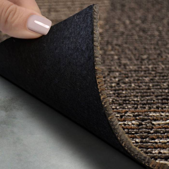 FLOORDIREKT Teppichfliesen Linz - Aus pflegeleichtem Schlingenflor - Selbstliegend - 50 x 50 cm - Braun