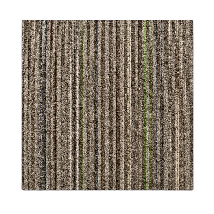 FLOORDIREKT Teppichfliesen Warsaw - Strapazierfähig & Pflegeleicht - Aus hochwertiger Nylon-Schlinge - 50 x 50 cm - Beige