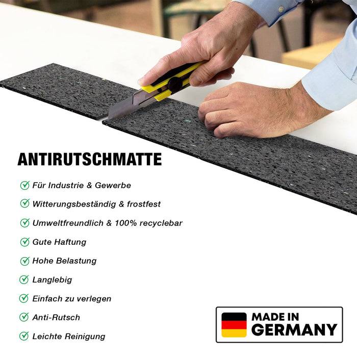 FLOORDIREKT Terrassenpad - Anti-Rutschband zum Bautenschutz - 8 cm x 10 m