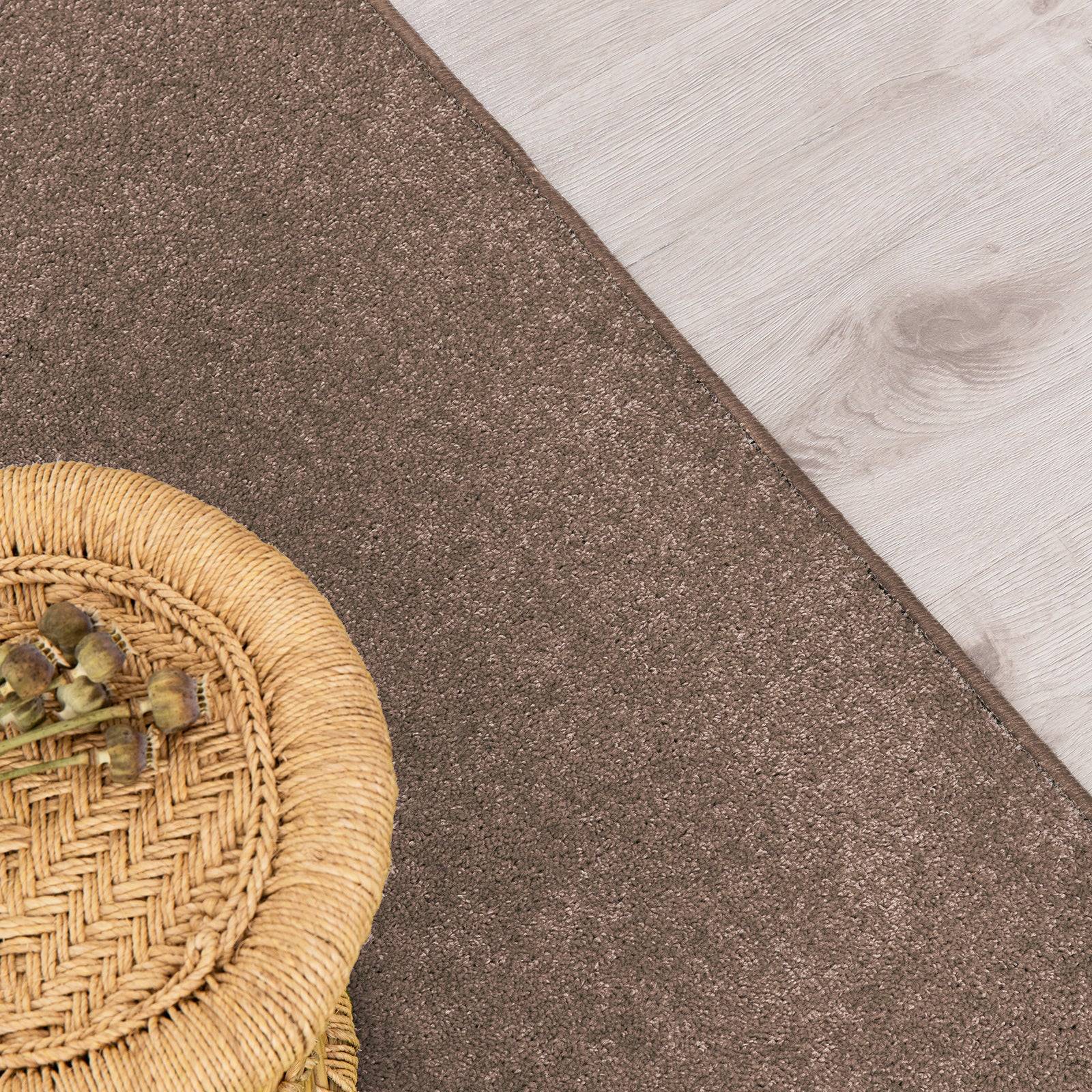 Karat Teppich-Läufer auf Maß | Dynasty | Hellbraun | 50x100 cm