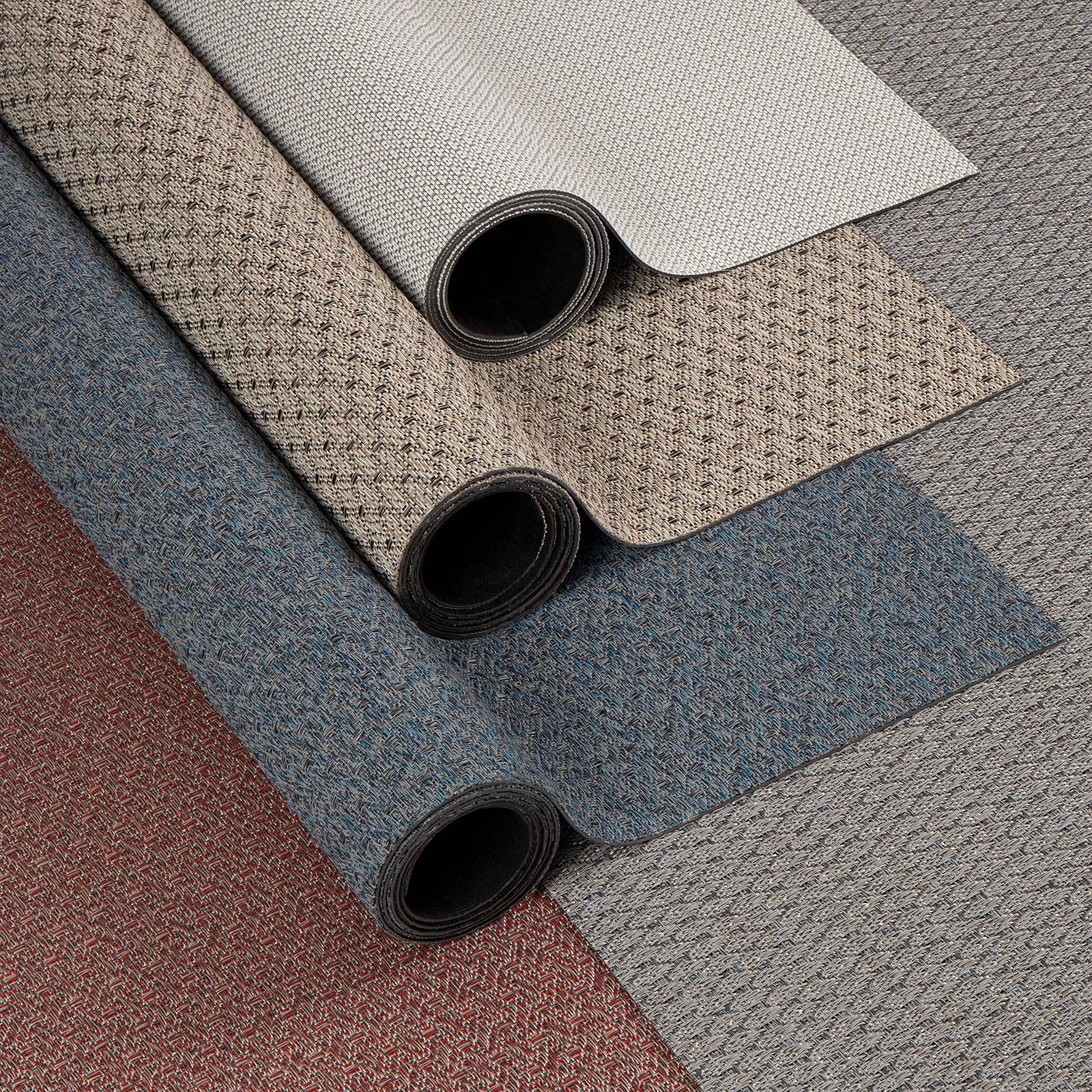 FLOORDIREKT Vinyl-Badteppich - Wasserundurchlässige & rutschfeste Badematte - Aus langlebigem Vinyl - 60 x 90 cm - Pavia