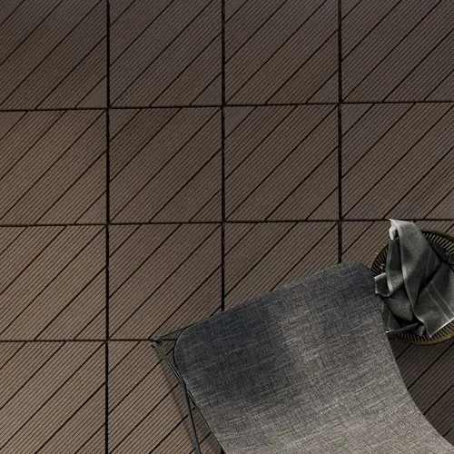 Karat WPC-Terrassenfliese | Classic | Dunkelbraun | 30 x 30 cm Karat WPC-Terrassenfliese | Classic | Dunkelbraun | 30 x 30 cm