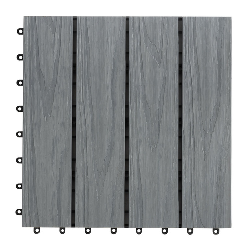 Karat WPC-Terrassenfliese | Classic | Grau | 30 x 30 cm