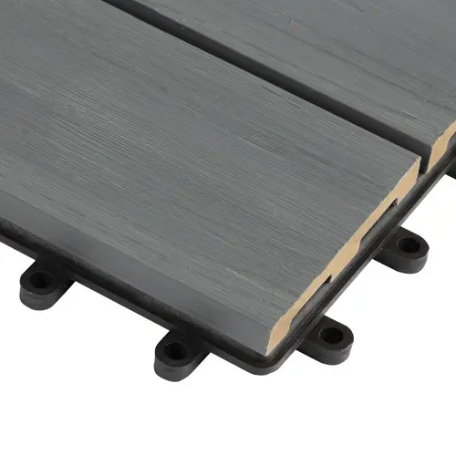 Karat WPC-Terrassenfliese | Classic | Grau | 30 x 30 cm Karat WPC-Terrassenfliese | Classic | Grau | 30 x 30 cm