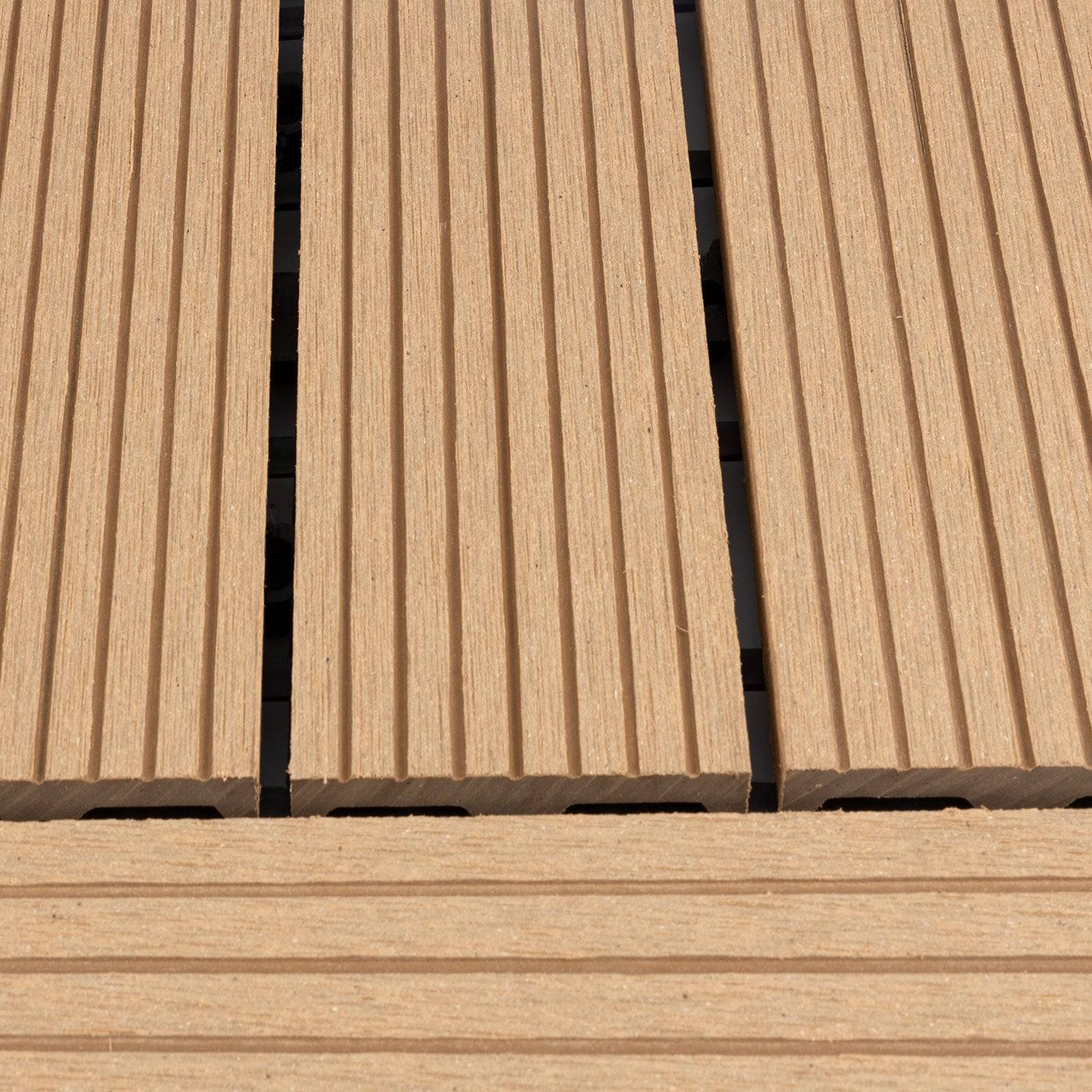 Karat WPC-Terrassenfliese | Classic | Teak | 30 x 30 cm