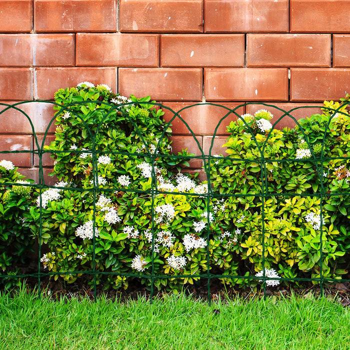 FLOORDIREKT Ziergeflecht - Kunststoffbeschichteter Gartenzaun - Vielseitig einsetzbar - 40 cm x 25 m