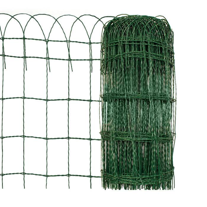 FLOORDIREKT Ziergeflecht - Kunststoffbeschichteter Gartenzaun - Vielseitig einsetzbar - 40 cm x 10 m