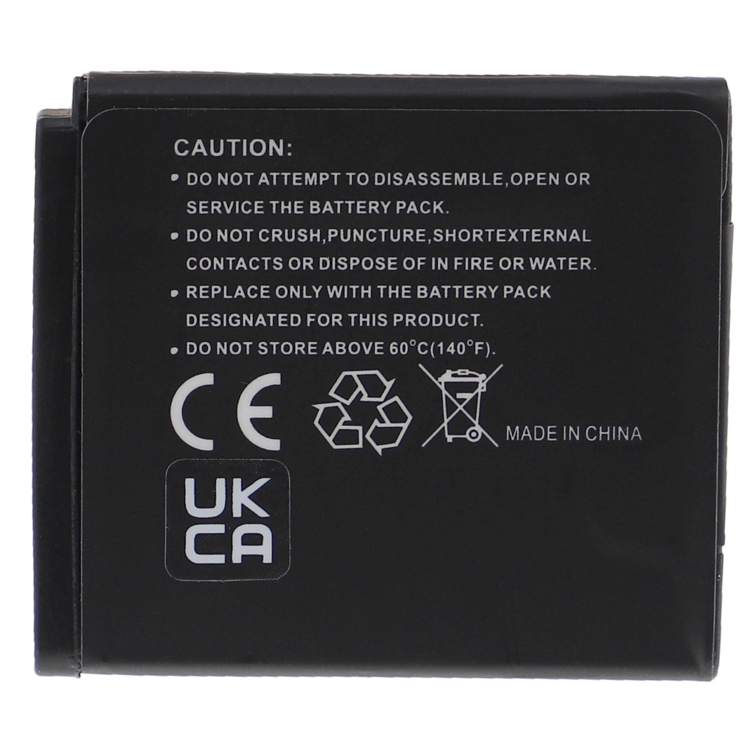 EXTENSILO 3x Akku kompatibel mit Fujifilm FinePix F60, F60fd, F550 EXR, F70, F600 EXR, F600EXR, F660EXR Kamera (750 mAh, 3,7 V, Li-Ion)