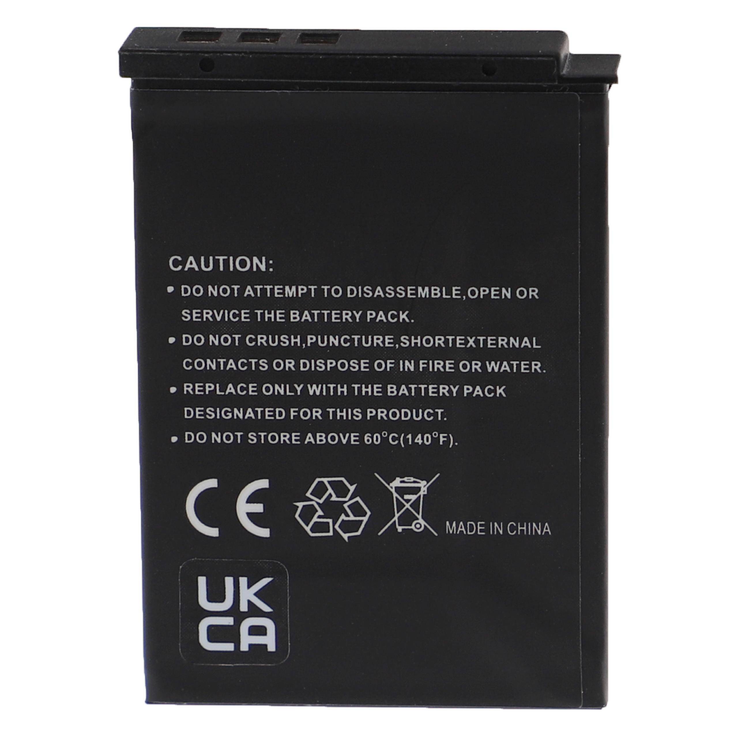 EXTENSILO 3x Akku kompatibel mit Nikon Coolpix S8000, S70, S620, S640, S630, S6300, S800c, S6200, S710 Kamera (1000 mAh, 3,7 V, Li-Ion)