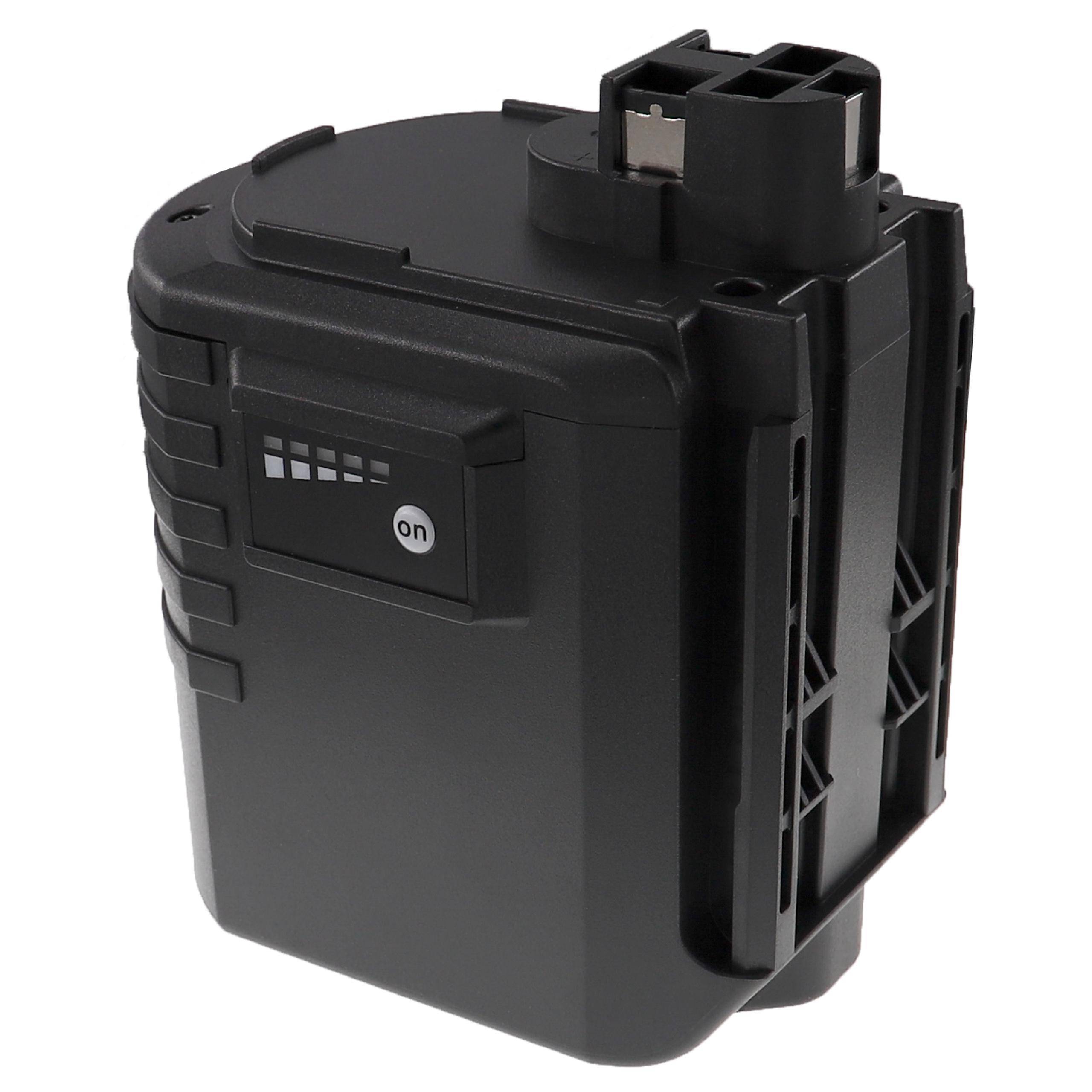 EXTENSILO 3x Akku Ersatz für Würth 702 300 824, 702 300 924, APBO/SL 24V, 0702300924 für Elektrowerkzeug (3300 mAh, NiMH, 24 V)