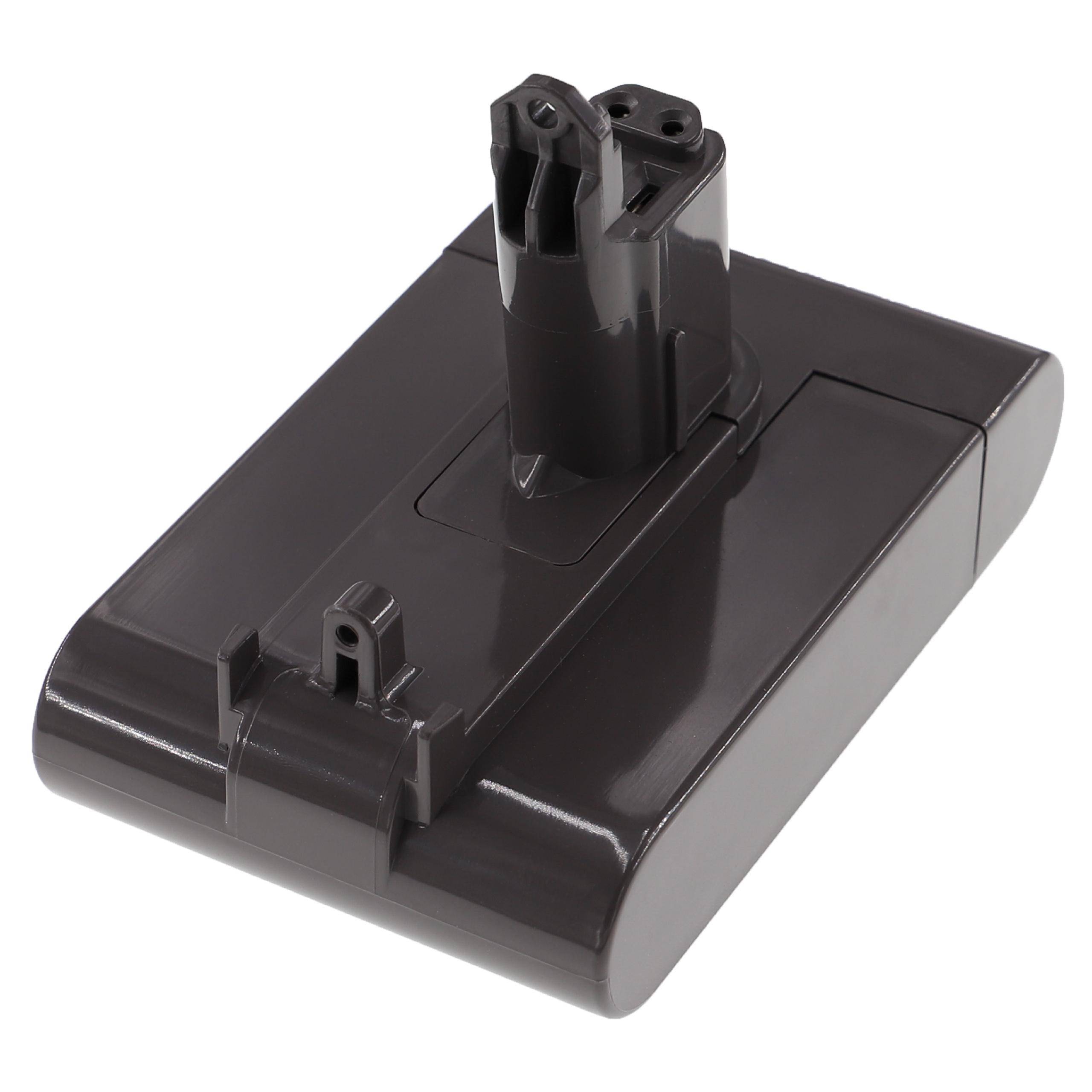 Ein wiederaufladbares Batteriepack mit rechteckiger Form und einem Stecker oben, entwickelt zur Verwendung in schnurlosen Geräten.